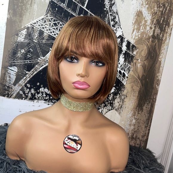 Caramel Bob is a beautiful wig for every day use , is made with real human hair - Picture 1 of 7
